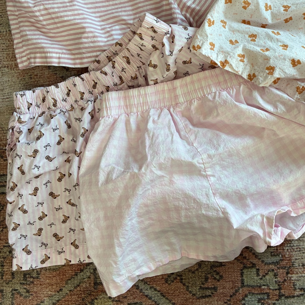 Women’s Cotton poplin pajama shorts - Picture 2 of 5